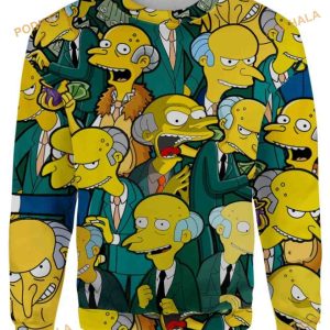 Funny Ugly Sweater Charles Montgomery Burns 3D Xmas, Xmas Gifts