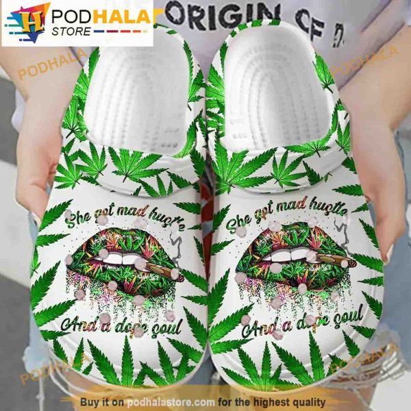 Funny Weed 3D Funny Crocs Crocband Slippers
