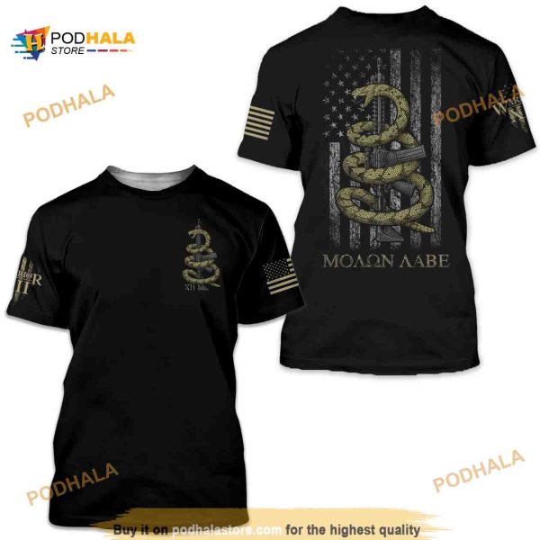 Gadsden Snake 3D Tshirt