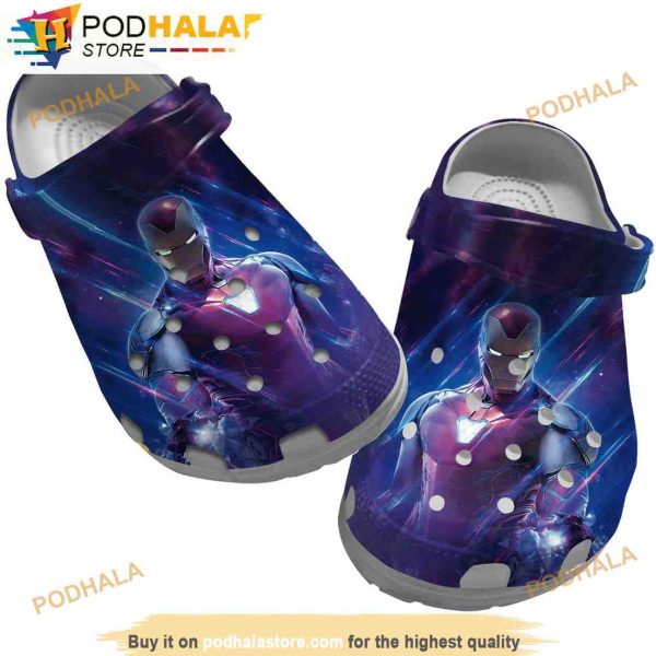 Galaxy Iron Man 3D Funny Crocs Crocband