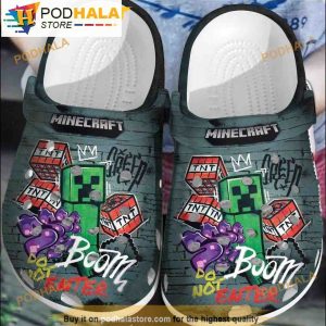 Game Minecraft 3D Funny Crocs Crocband Clog Shoes