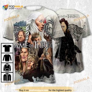 Game Of Thrones Character Comic 3D Shirt, GOT Movie 3D Tee