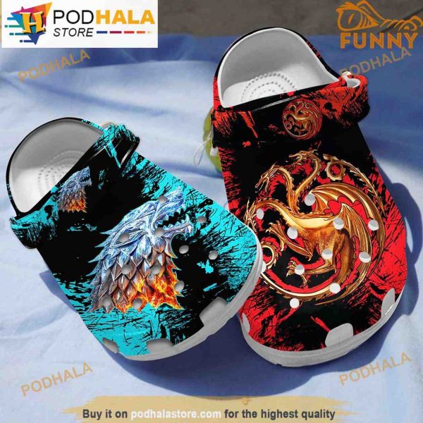 Game Of Thrones Dragon 3D Funny Crocs Crocband