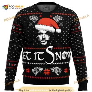 Game Of Thrones Let it Snow Xmas Ugly Wool Sweater