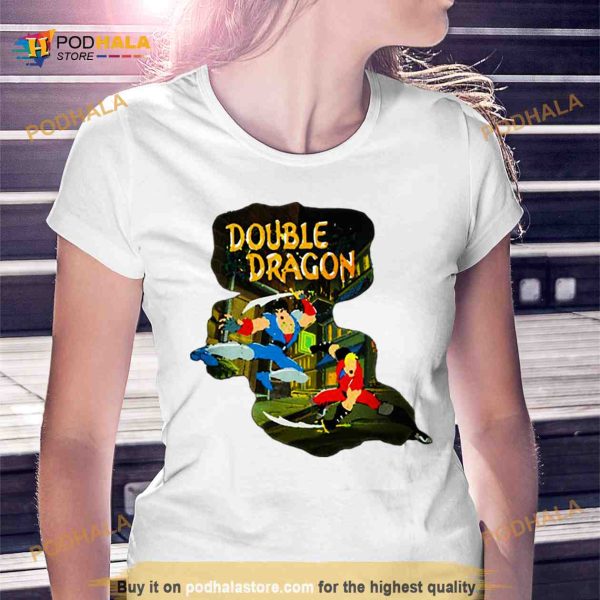 Game Scene Design Double Dragon Shirt