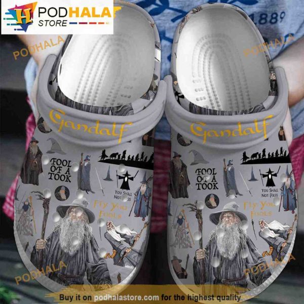 Gandalf The Lord Of The Rings Movie 3D Funny Crocs Crocband Clogs