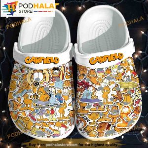 Garfield Cartoon Characters 3D Funny Crocs Crocband