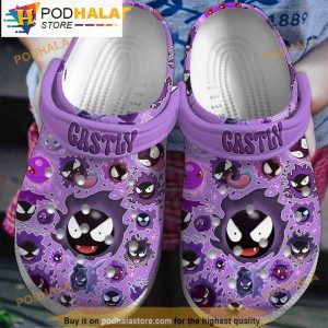 Gastly Pokemon 3D Funny Crocs Crocband Slippers