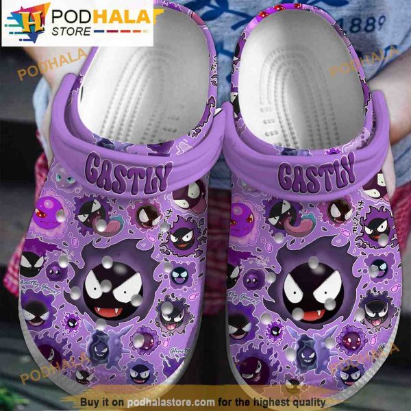 Gastly Pokemon 3D Funny Crocs Crocband Slippers