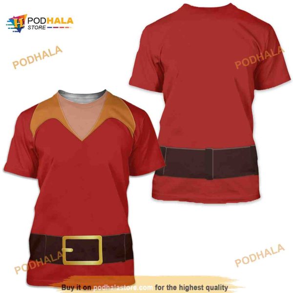 Gaston 3D Shirt Halloween Cosplay Running