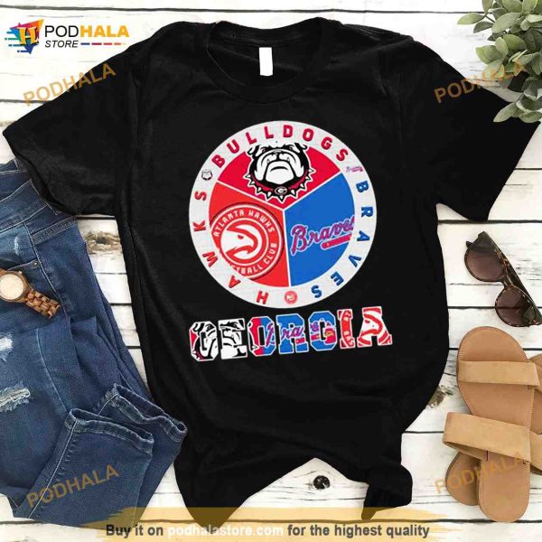 Georgia Bulldogs Braves Hawks City Champions T Shirt