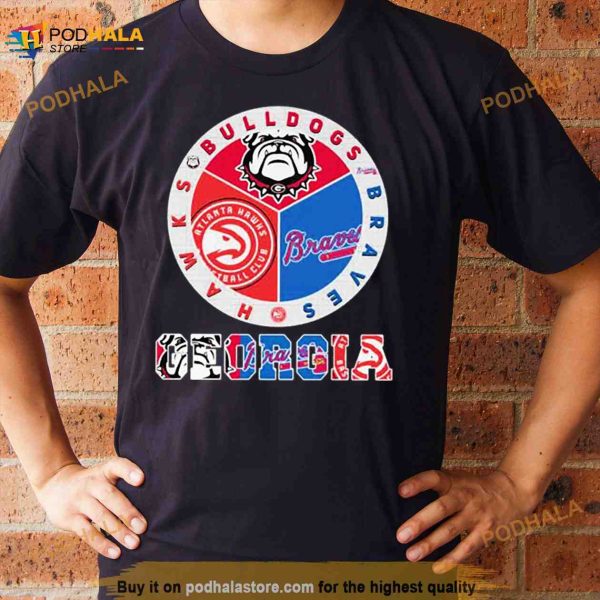Georgia Bulldogs Braves Hawks City Champions T Shirt