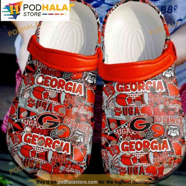 Georgia Bulldogs Football Ncaa 3D Funny Crocs Crocband
