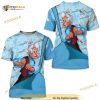 Geppetto Pinocchio Blue Button Overalls Patterns Disney 3D Shirt