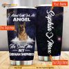 German Shepherd I Asked God For An Angel Personalized Name Coffee Tumbler