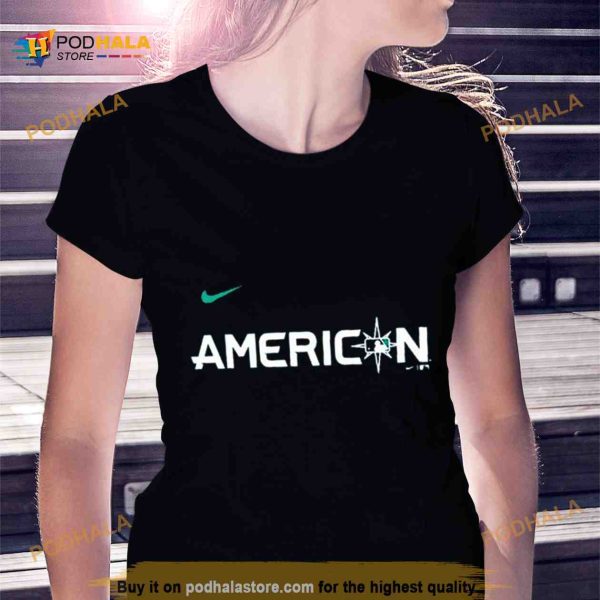 Gerrit Cole American LeagueNike Youth 2023 MLB All Star Game Name & Number Shirt