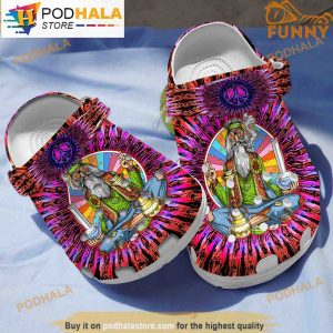 Get High Red Hippie 3D Funny Crocs Crocband