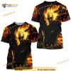 Ghost Rider Shirt 3D Graphic Novelty Shirt Anime Cartoon Halloween Tee