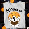 Ghost White Read Book, Halloween Book Gift Booooos! Shirt