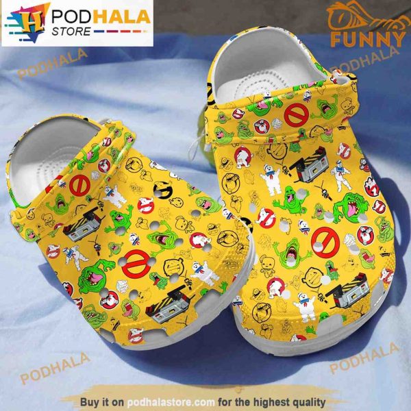 Ghostbusters Yellow 3D Funny Crocs Crocband