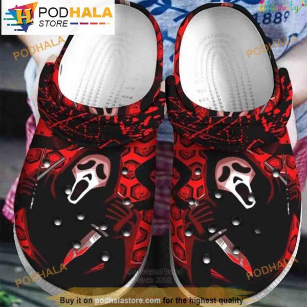 Ghostface The Scream Halloween Horror 3D Funny Crocs Crocband