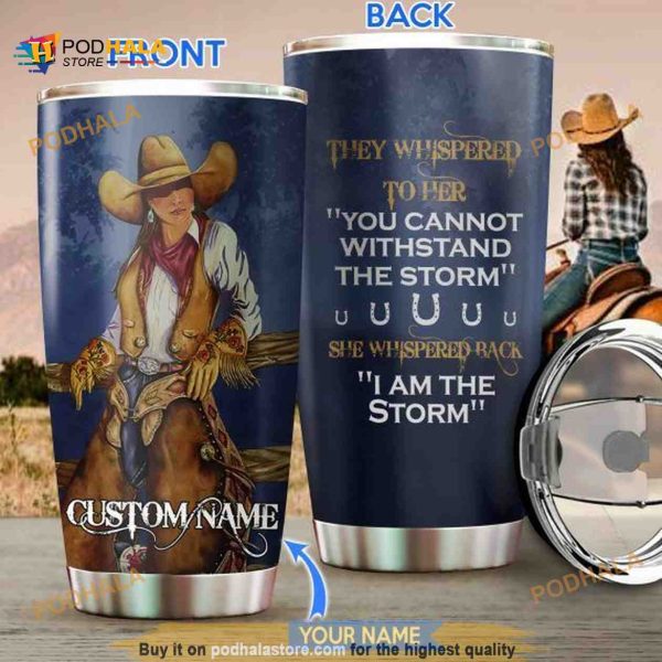 Gift For Cowgirl Personalized Gift For Lover Travel Coffee Tumbler