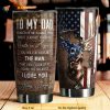Gift For Dad Deer Hunting Stainless Steel Cup Coffee Tumbler