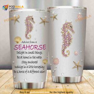 Gift For Seahorse Lover Seahorse Treasures Travel Coffee Tumbler