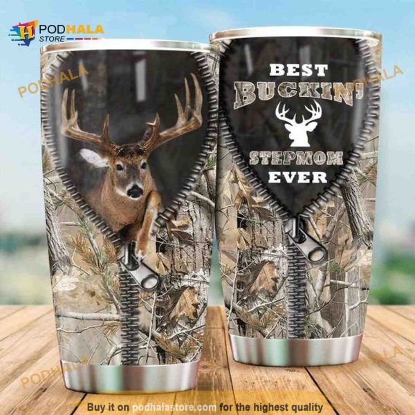 Gift For Step Mom Best Buckin Stepmom Ever Travel Coffee Tumbler