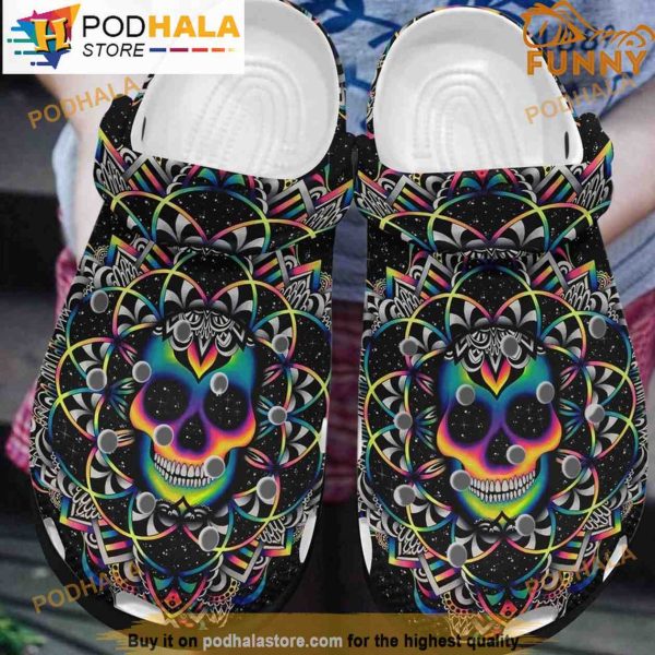 Gifts For Men Skull 3D Funny Crocs Crocband