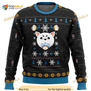 Gintama Woof Xmas Ugly Wool Sweater