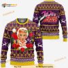Giorno Giovanna Ugly Christmas Jojo’s Bizarre Adventure Anime Knitted Sweater