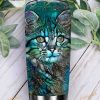 Glass Style Cat Lover Stainless Steel Cup Coffee Tumbler
