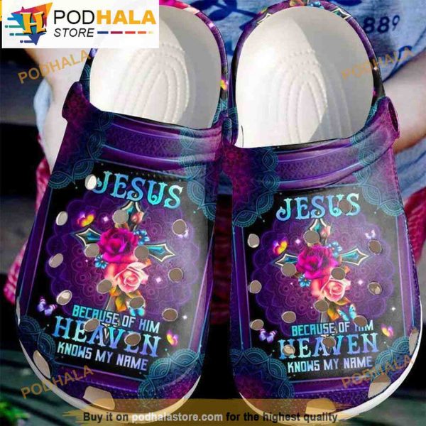 God Heaven Knows My Name 3D Funny Crocs Crocband Clog Shoes