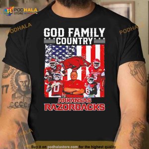God family country Arkansas Razorbacks 2023 Shirt 2