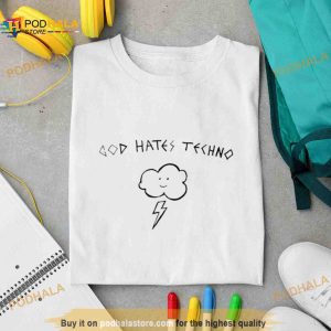 God hates techno Shirt 2