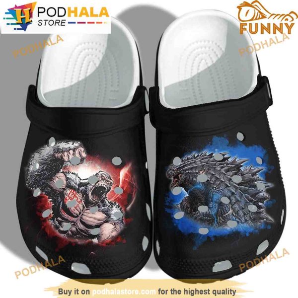 Godzilla Vs Kong Movie 3D Funny Crocs Crocband