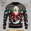 Golden Retriever Dog Xmas Ball Ugly Christmas Wool Sweater