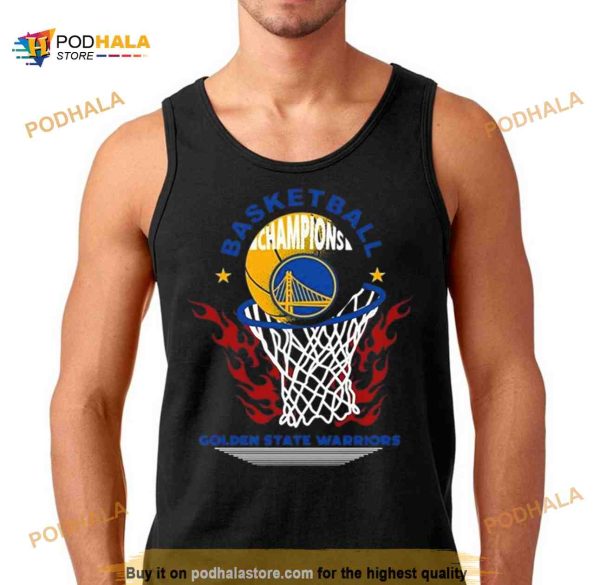 Golden State Warriors Basketball Champions Fire Logo 2023 Shirt