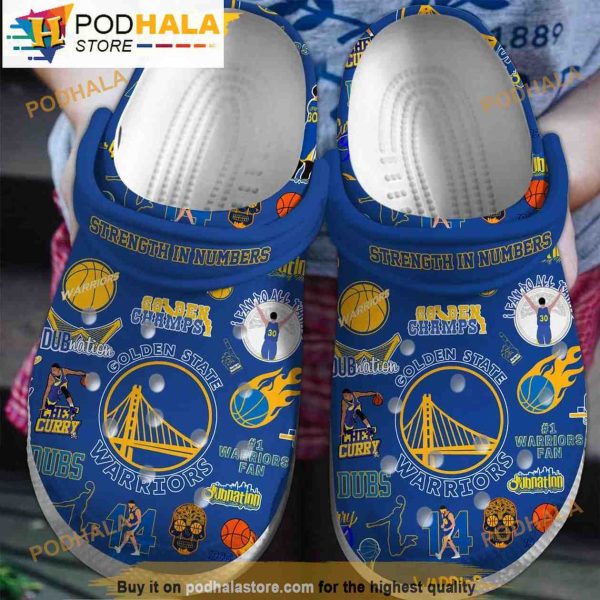 Golden State Warriors Nba 3D Funny Crocs Crocband Clog Shoes