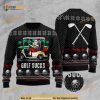 Golf Sucks Ugly Christmas Wool Sweater