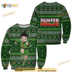 Gon Hxh Xmas Clothes Ugly Anime Christmas Sweater