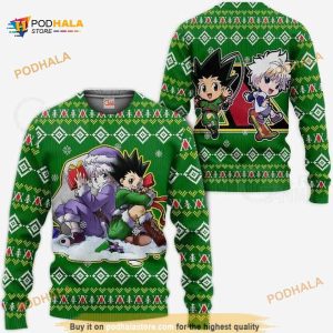 Gon & Killua Hxh Hxh Xmas Ugly Anime Christmas Sweater