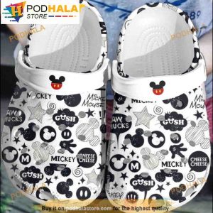 Gosh Cheese Mickey Mouse 3D Funny Crocs Crocband Clog Shoes