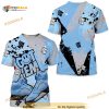 Got Em Smile Unisex Sneaker 3D Shirt Match Retro University Blue 5s Tee