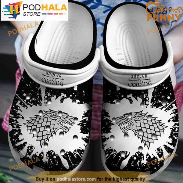 Got Winter Is Coming Black 3D Funny Crocs Crocband