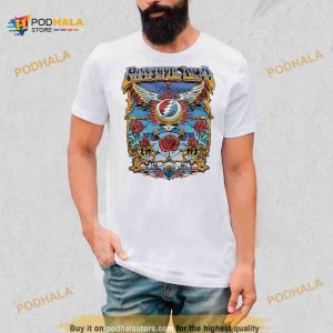 Grateful Dead Flying SYF White Athletic 2023 T Shirt 2
