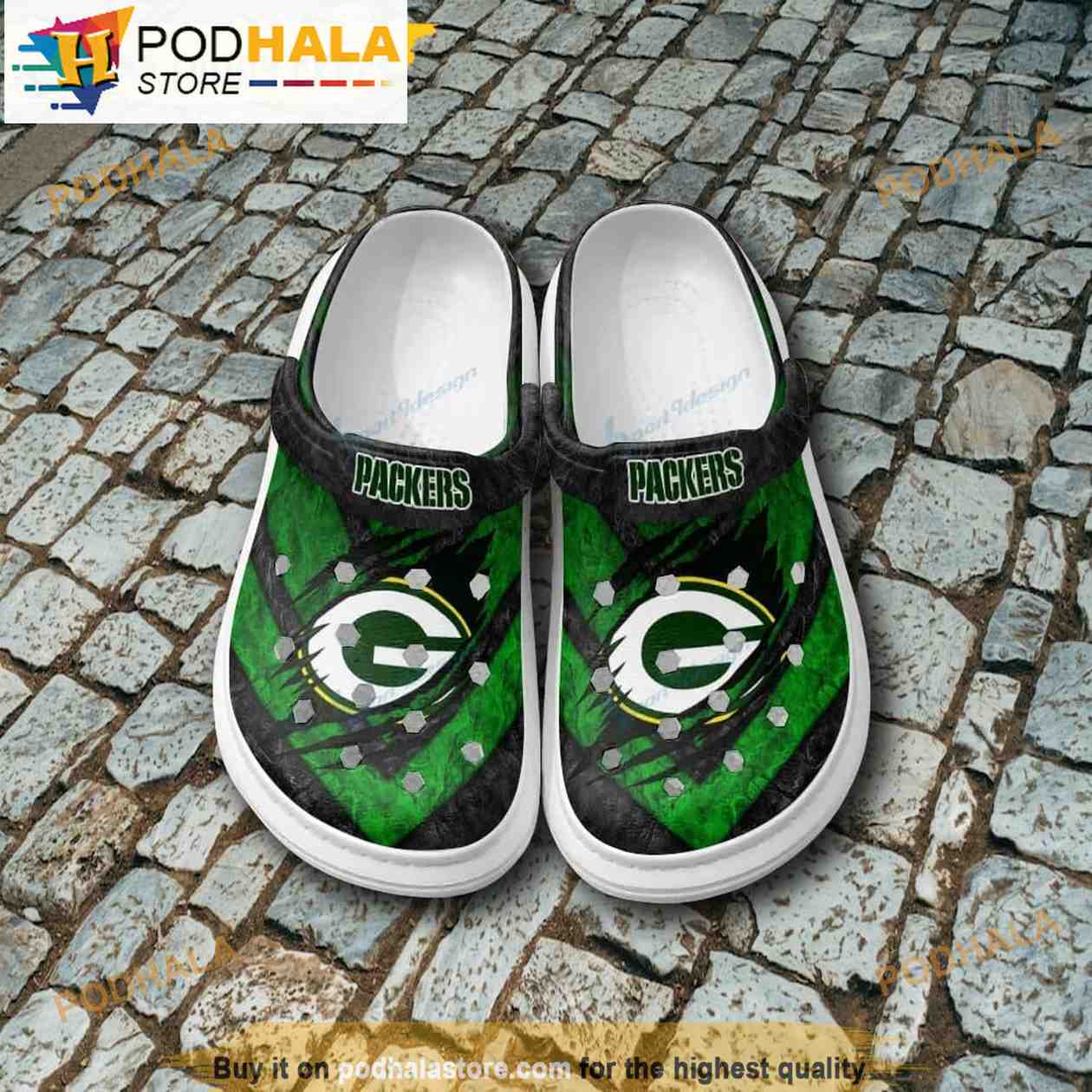 Green Bay 3D Funny Crocs Crocband - Bring Your Ideas, Thoughts And  Imaginations Into Reality Today