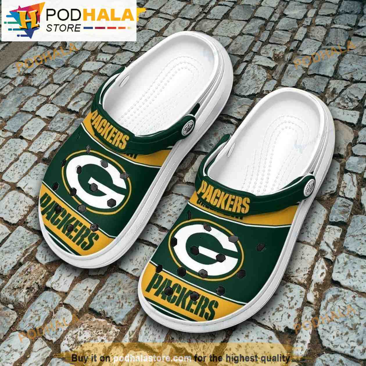 Green Bay Packers 3D Funny Crocs Crocband Slippers - Bring Your