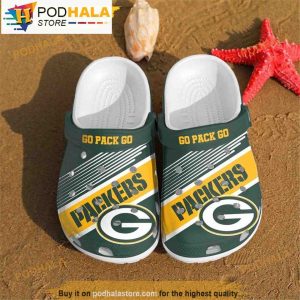 Green Bay Packers Go Pack Go Nfl 3D Funny Crocs Crocband